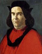 BOTTICELLI, Sandro Portrait of Lorenzo di Ser Piero Lorenzi oil painting